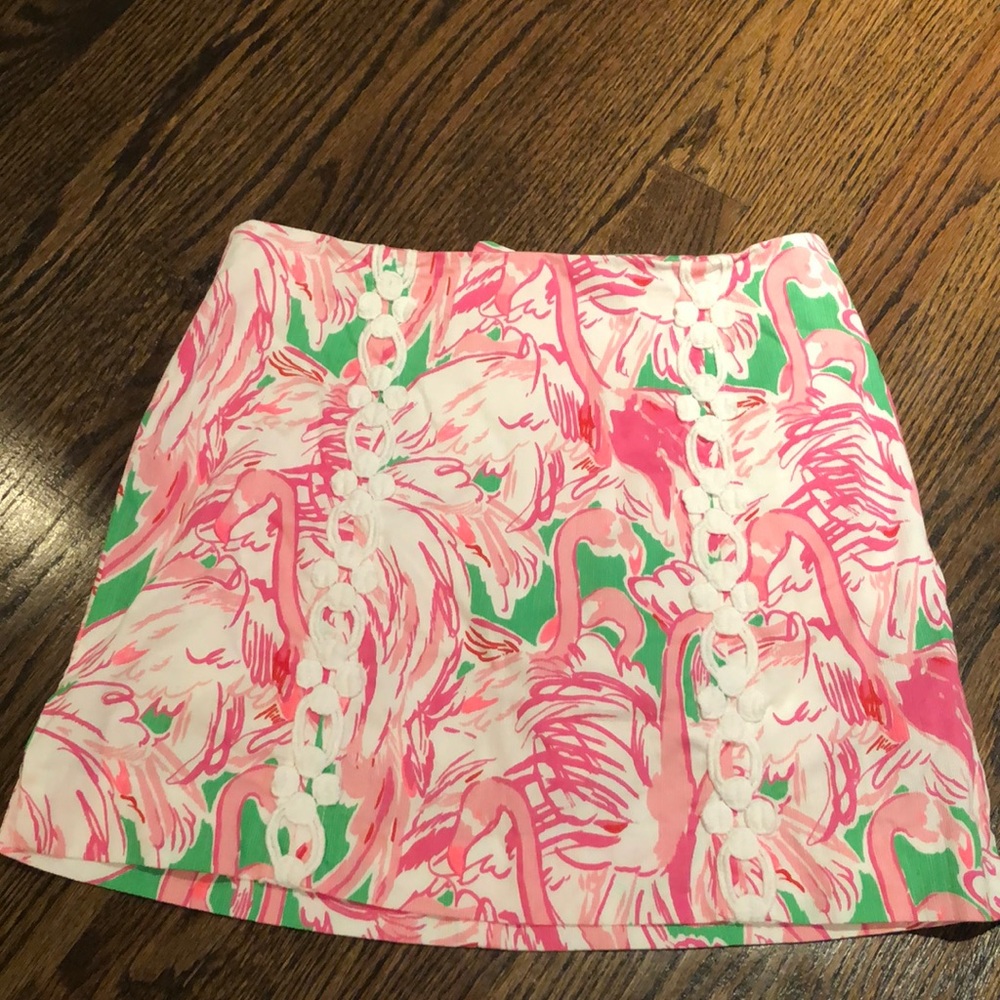 Pink Flamingo  Lilly Pulitzer Skirt